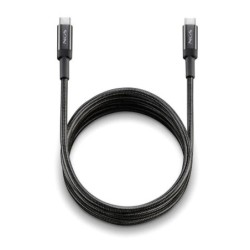 NGS Cable 2.0 USB-C Macho a USB-C Macho - Carga Ultrarapida hasta 100W - Longitud 2m - Color Black