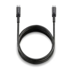 NGS Cable 2.0 USB-C Macho a USB-C Macho - Carga Ultrarapida hasta 100W - Longitud 2m - Color Noir