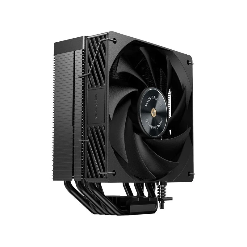 Mars Gaming MCPU-X5 CPU Cooler with 280W Power - 120mm PWM Fan - 5 HCT Heat Pipes - Ultra Silent Performance - Black