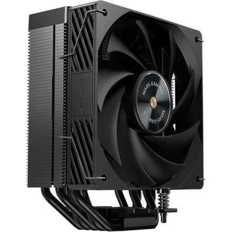 Mars Gaming MCPU-X5 CPU Cooler with 280W Power - 120mm PWM Fan - 5 HCT Heat Pipes - Ultra Silent Performance - Black