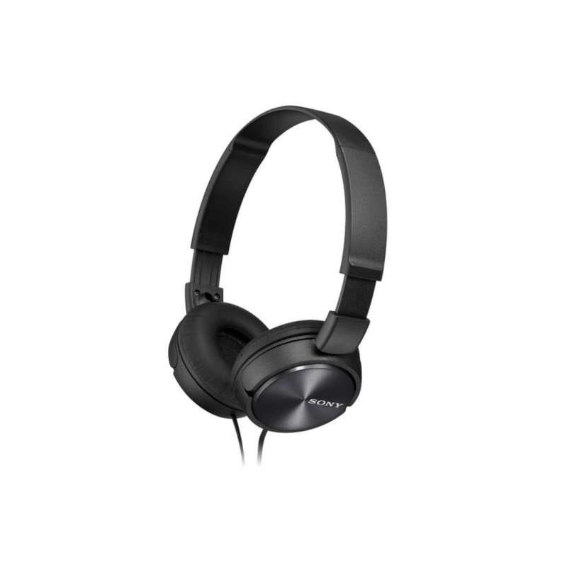 Sony MDR-ZX310 Auscultadores com Microfone - Dobráveis - Arco Ajustável - Almofadas Acolchoadas - Controlos no Cabo - Cabo de