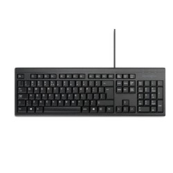 Kensington KB100 EQ Teclado Completo USB-A - Fabricado con 64% de Contenido Reciclado - Membrana a Prueba de Liquidos - Color