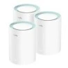 Cudy M1300 Pack of 3 AC1200 Dual Band Mesh WiFi Systems - 867Mbps on 5GHz, 300Mbps on 2,4GHz - 1x LAN Port 1000/100/10Mbps, 1x