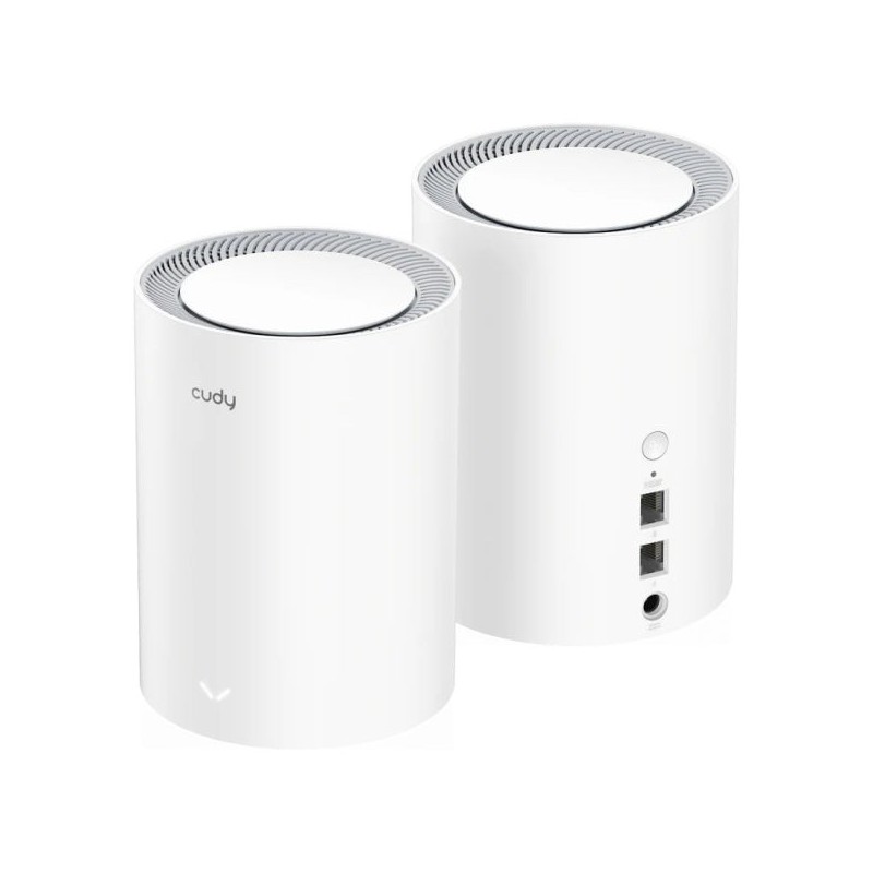 Cudy AX3000 Pack de 2 Sistemas WiFi 6 Mesh AX3000 2.5G Dual Band - Admite Ancho de Banda de 20/40/80/160MHz - 1x Puerto LAN