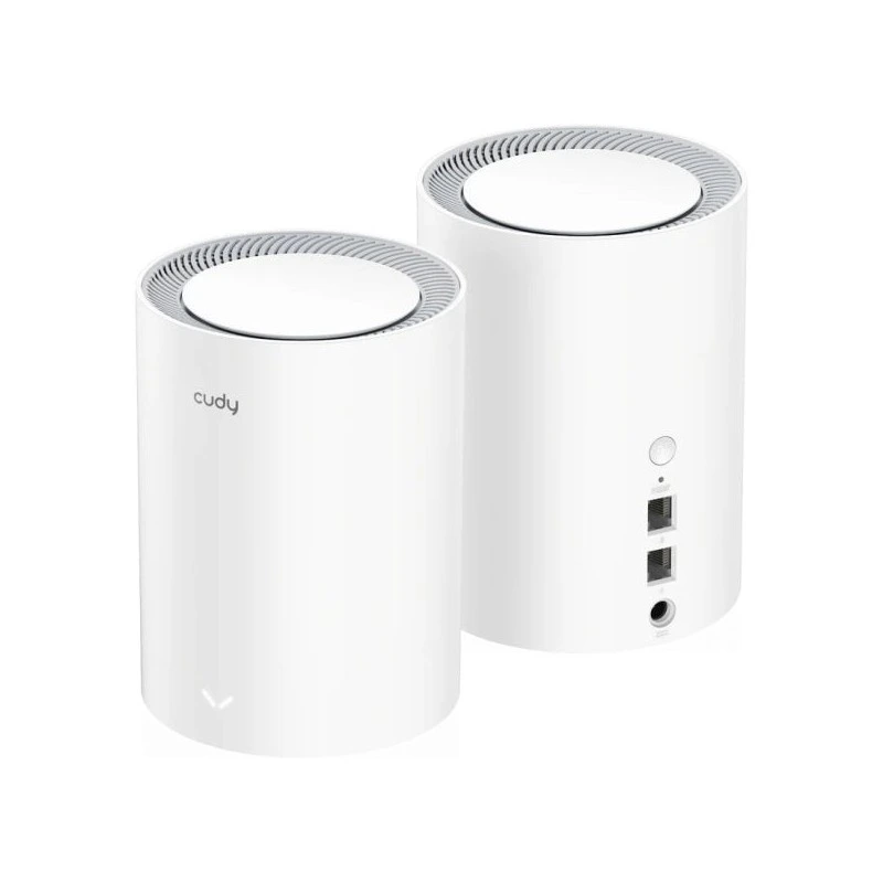 Cudy AX3000 Pack de 2 Sistemas WiFi 6 Mesh AX3000 2.5G Dual Band - Admite Ancho de Banda de 20/40/80/160MHz - 1x Puerto LAN