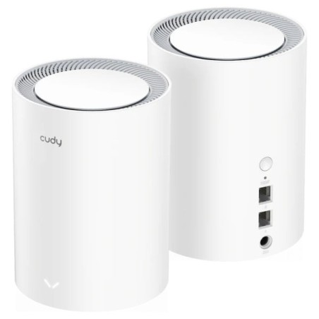 Cudy AX3000 Pack de 2 Sistemas WiFi 6 Mesh AX3000 2.5G Dual Band - Admite Ancho de Banda de 20/40/80/160MHz - 1x Puerto LAN