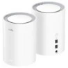 Cudy AX3000 Pack de 2 Sistemas WiFi 6 Mesh AX3000 2.5G Dual Band - Admite Ancho de Banda de 20/40/80/160MHz - 1x Puerto LAN
