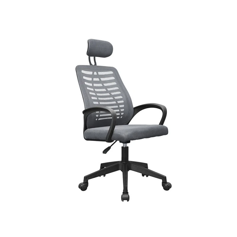 Mars Gaming MGC-ERGOB Silla de Oficina Ergonomica - Reposacabezas, Soporte Lumbar y Reposabrazos Ajustable - Malla Transpirable