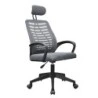 Mars Gaming MGC-ERGOB Silla de Oficina Ergonomica - Reposacabezas, Soporte Lumbar y Reposabrazos Ajustable - Malla Transpirable