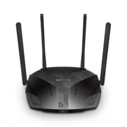 Mercusys Routeur WiFi 6 Double Bande AX3000 - 4 Ports 10/100/1000Mbps - 4 Antennes 5dBi - OFDMA, MU-MIMO