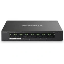 Mercusys Switch 8 Ports Gigabit RJ45 10/100/1000Mbps - 7 Ports PoE - Design Compact - Plug & Play - Boîtier en Métal
