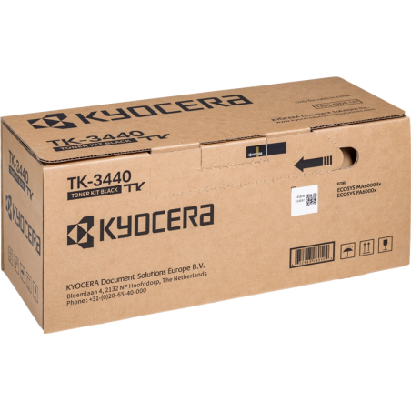 Kyocera TK3440 Preto Cartucho de Toner Original - 1T0C0T0NL0