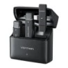 Vention Levalier Microfono Clip Inalambrico USB-C - Cancelacion de Ruido Avanzada - Bateria 30h - Rango 300m - Color Black