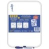 Alpino Clipper Pizarra Blanca 25.5x18cm - Una Cara Blanca y otra con Cuadricula - Borrado en Seco - Incluye Rotulador con