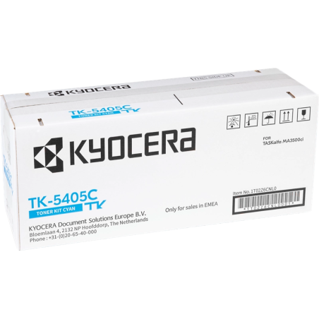 Kyocera TK5405 Cyan Cartouche de toner Original - 1T02Z6CNL0/TK5405C