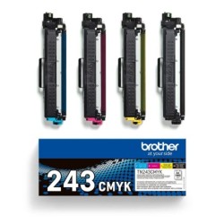 Brother TN243 Pack de 4 Cartouches de Toner Originales - TN243CMYK