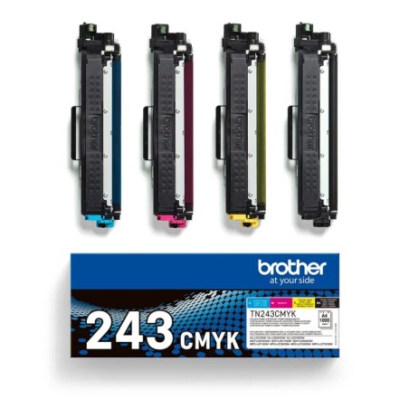 Brother TN243 Pack de 4 Cartouches de Toner Originales - TN243CMYK