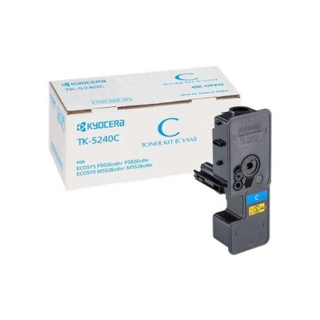 Kyocera TK5240 Cyan Cartouche de toner Original - 1T02R7CNL0/TK5240C