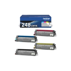 Brother TN248CMYK Pack de 4 Cartouches de Toner Originales - TN248VAL