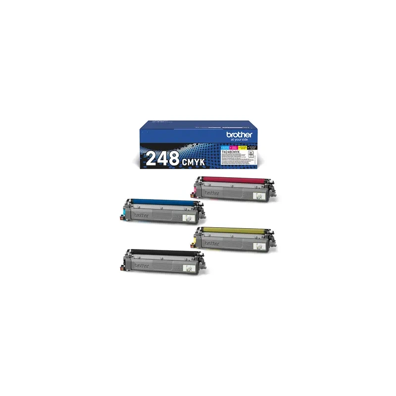 Brother TN248CMYK Pack of 4 Original Toner Cartridges - TN248VAL