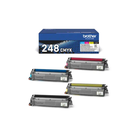 Brother TN248CMYK Pack de 4 Cartuchos de Toner Originais - TN248VAL