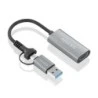 Aisens USB-A + USB-C to HDMI Converter, 1080p at 60Hz