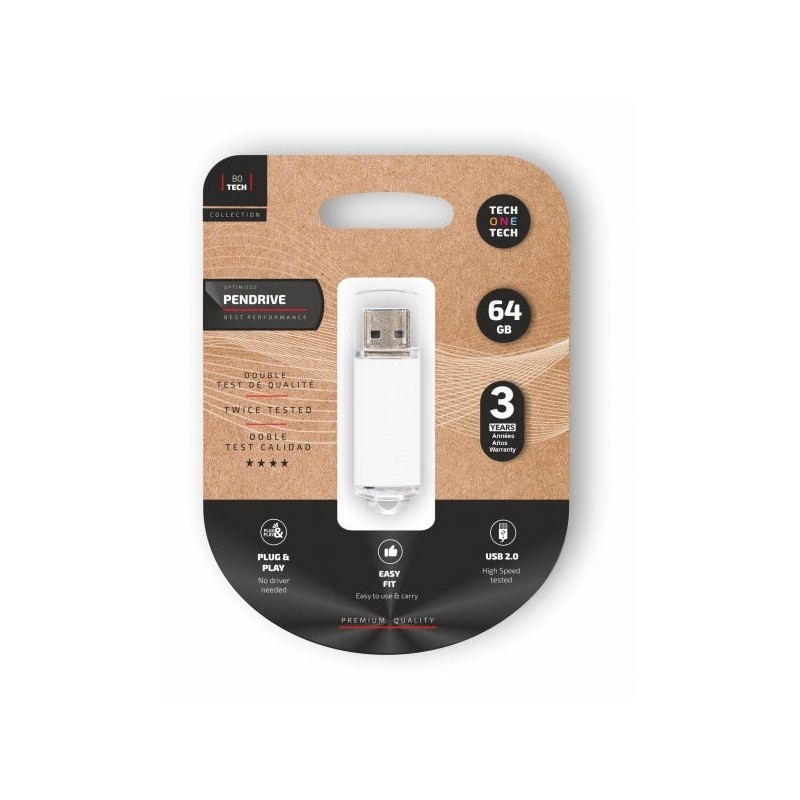 TechOneTech Basic 64GB USB 2.0 Flash Drive