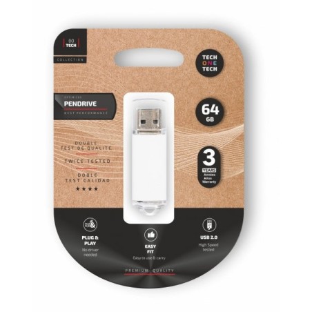 TechOneTech Basic Clé USB 2.0 64GB (Clé USB)