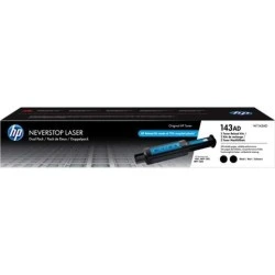 HP W1143A Black Pack of 2 Original Toner Refill Kits - 143A