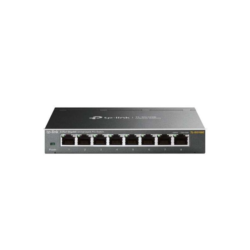 TP-Link Switch Easy Smart - 8 portas Gigabit - Plug & Play - Estrutura Metálica - Tecnologia Verde