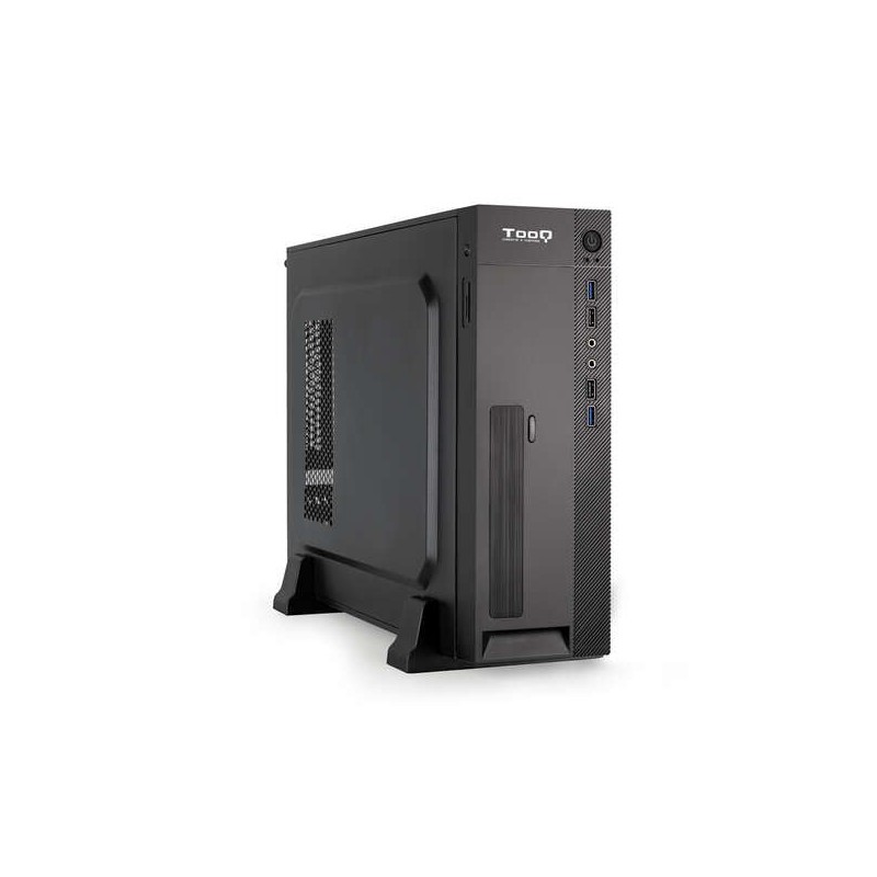 Tooq TQC-3008U3CD Slim MATX Case 500W with Card Reader - Black