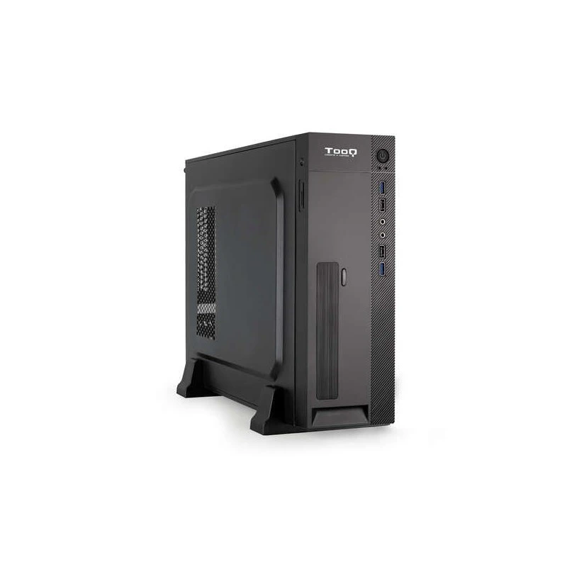 Tooq TQC-3008U3CD Slim MATX Case 500W with Card Reader - Black