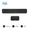 Subblim Ergo Airpadding Pack Keyboard and Mouse Wrist Rests - 65D Memory Foam - Breathable AirMesh Fabric