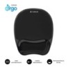 Subblim Ergo Crystal Flex Alfombrilla Ergonomica para Raton - Gel Refrigerante Autoajustable - Diseño Ondulado Ergonomico