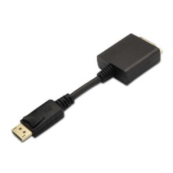 Aisens Displayport to DVI Single Link Converter - DP/M-DVI/H - 15cm - Black