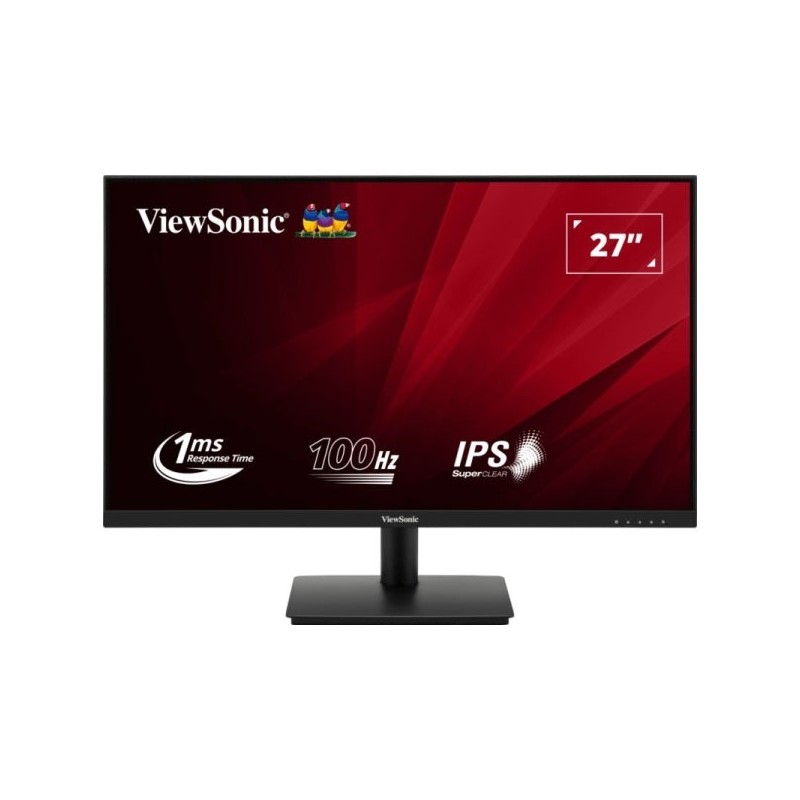 Viewsonic Monitor 27" VA270-H2 LED IPS FullHD - 100hz - Respuesta 1ms - VGA y HDMI - VESA 75x75 - Color Negro
