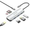 Vention 7-in-1 Docking Station USB-C to HDMI 4K/3xUSB3.0/SD/TF/PD100W - 0.15m - Grey Colour