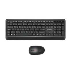 Unykach UK39 Pack de Teclado Inalambrico Compacto + Raton Inalambrico 1600dpi, 3 Botones, Uso Ambidiestro - Disposicion