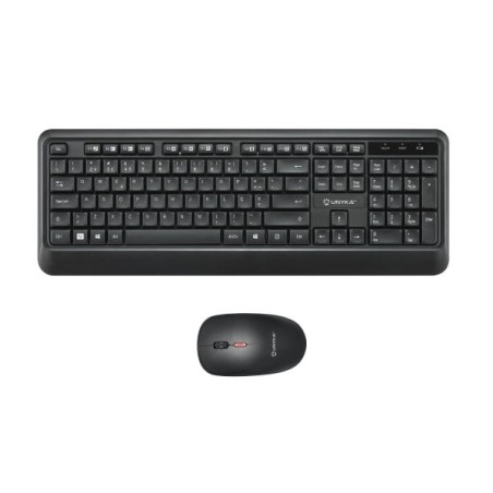 Unykach UK39 Compact Wireless Keyboard + Wireless Mouse Combo 1600dpi, 3 Buttons, Ambidextrous - Portuguese Layout