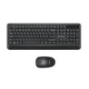 Unykach UK39 Compact Wireless Keyboard + Wireless Mouse Combo 1600dpi, 3 Buttons, Ambidextrous - Portuguese Layout