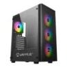 Unykach MIR 100 Caja Gaming ATX, Micro ATX, ITX - Lateral de Vidrio Templado - USB-A 2.0, 3.0 y Audio - 4 Ventiladores 120mm