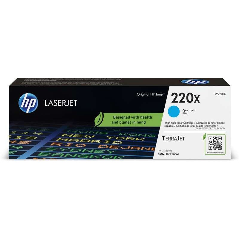 HP W2201X Cyan Cartouche de toner Original - 220X