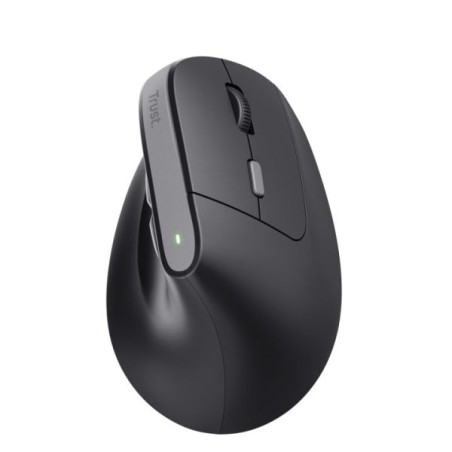 Trust Wireless USB Mouse - Ergonomic Design - LED Indicators - 6 Buttons - Black