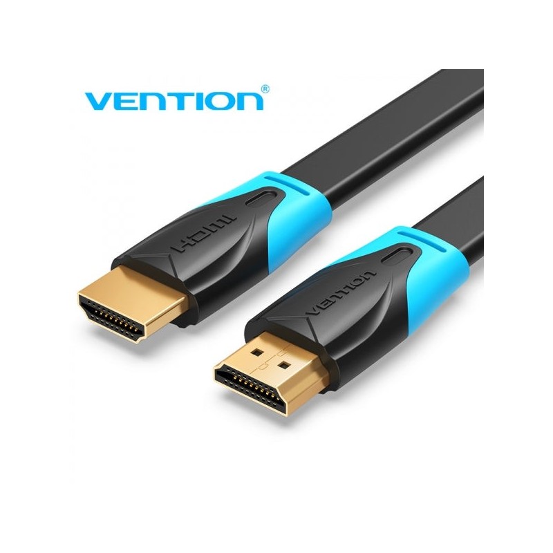 Vention Cable Plano HDMI 2.0 4K Macho a Macho - 3m - Color Negro