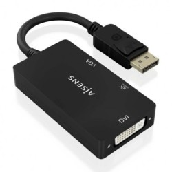 Aisens - Convertisseur DisplayPort vers DVI/HDMI/VGA 3 en 1