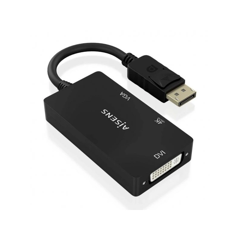 Aisens - Convertisseur DisplayPort vers DVI/HDMI/VGA 3 en 1