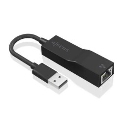 Aisens Conversor USB 3.0 Gigabit Ethernet - Preto, RTL8153