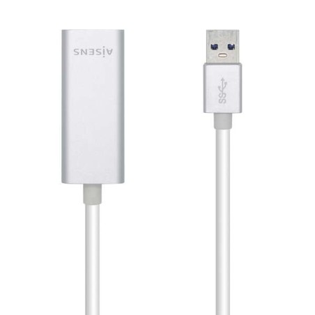 Aisens - Adaptateur USB 3.0 vers Gigabit Ethernet argent