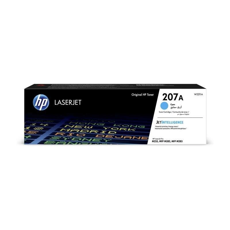 HP W2211A Cyan Cartouche de toner Original - 207A