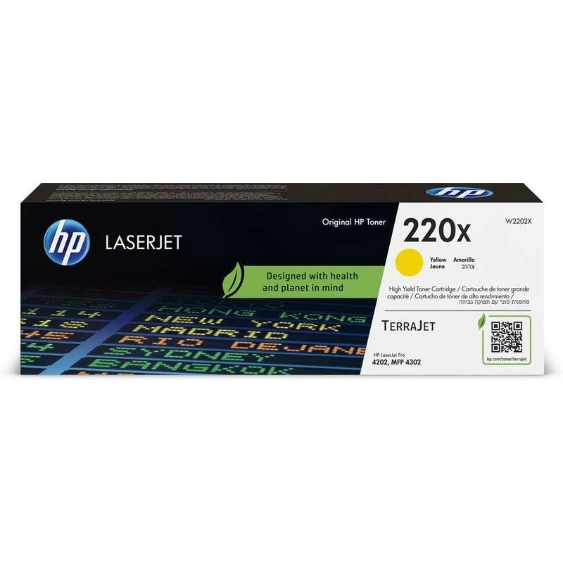 HP W2202X Jaune Cartouche de toner Original - 220X